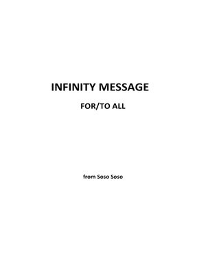 cover image of Infinity Message For/To All